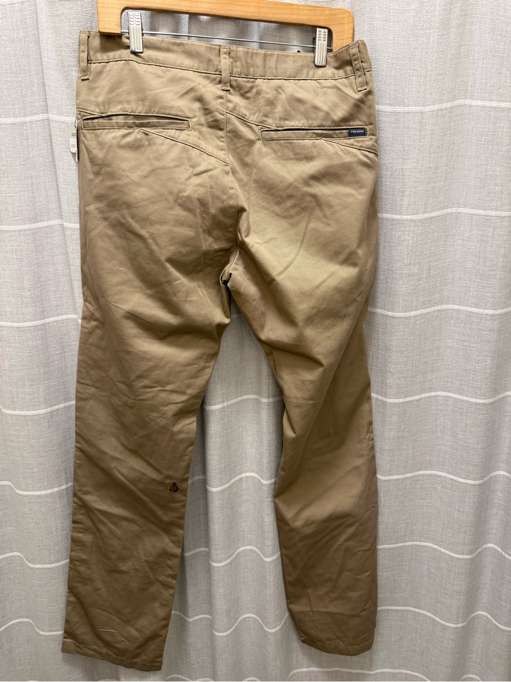 Volcom Men's Chino Pants in Khaki Tan - Picture 4 of 7